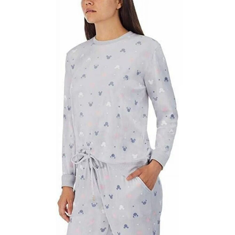 NEW Soft Fleece Sz XL (16/18) Cozy MICKEY & MINNIE 2 Pc Pajama Lounge Set DISNEY - Picture 2 of 6